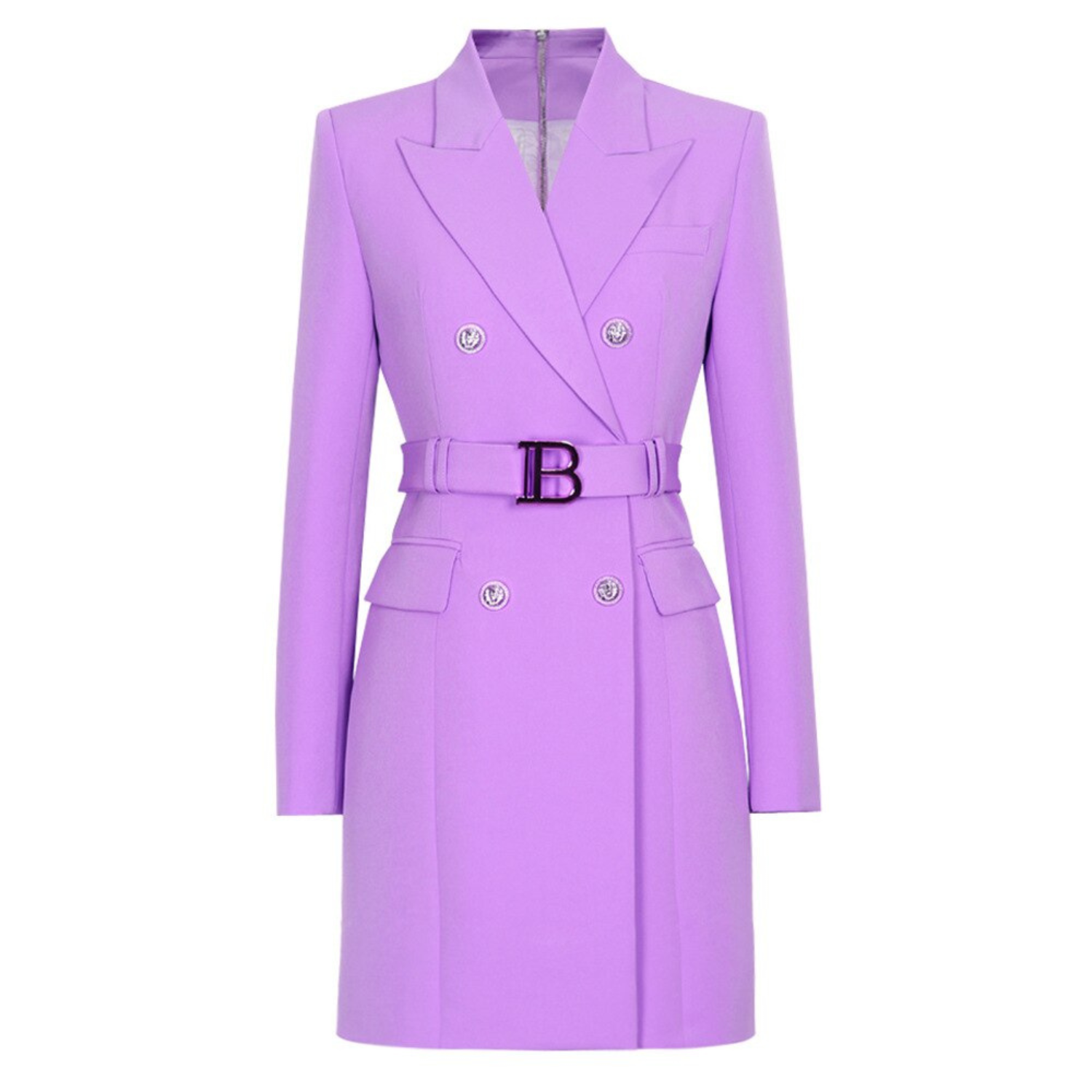 Damen - Blazerkleid - Unifarben - Schickes und elegantes Blazerkleid Perfekt für jede Gelegenheit